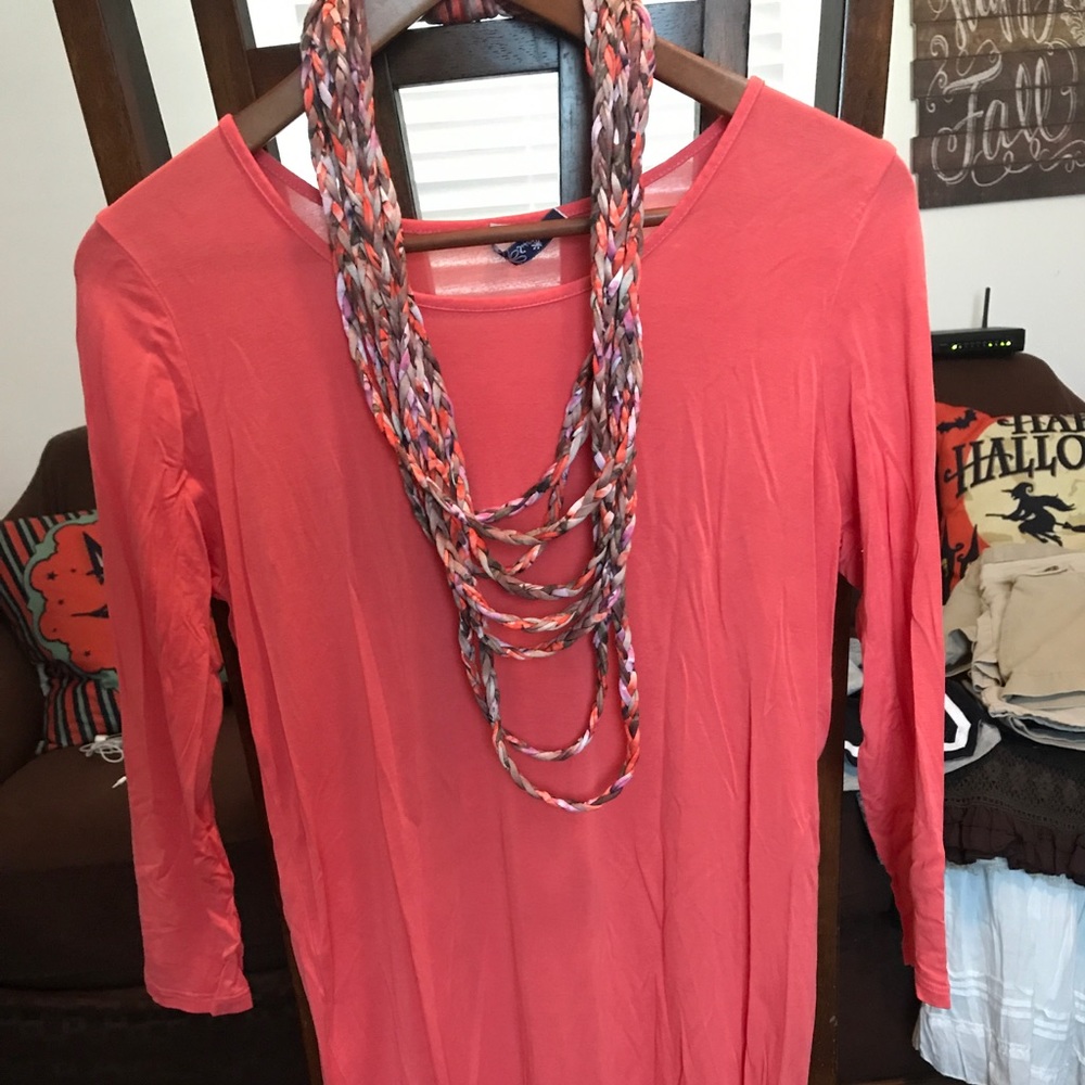 Women's top with necklace