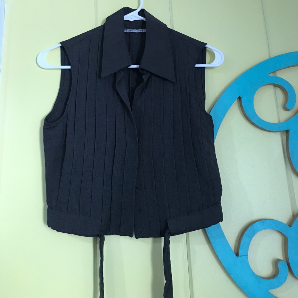 Armani blouse size small. Never worn