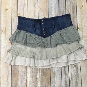 BCBGeneration Mini Ruffle Skirt