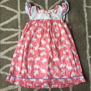 Mini Boden Rabbit Dress 4-5y