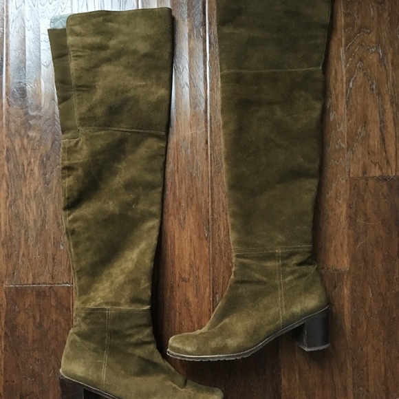 Stuart Weitzman Hitest Over The Knee Suede Boot - Picture 2 of 8