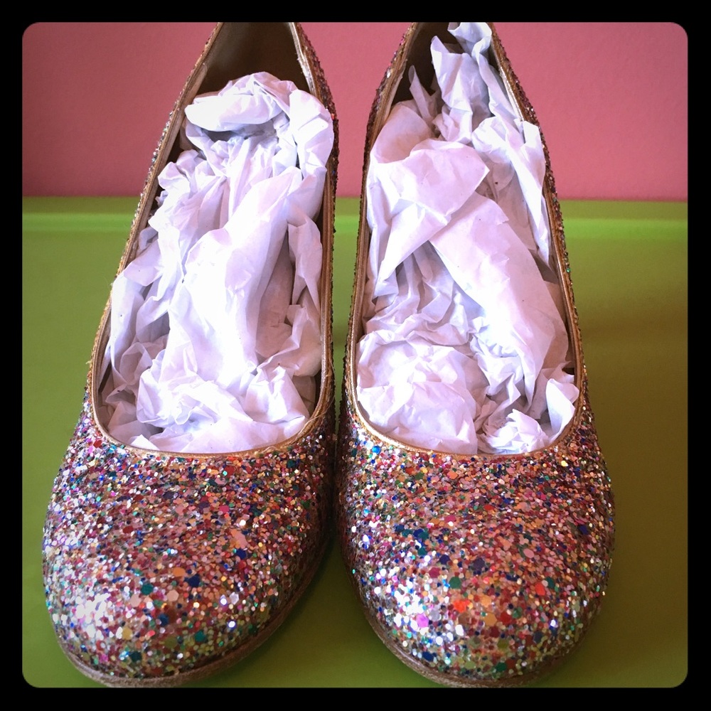 Kate Spade Karolina Multi-Glitter Heels
