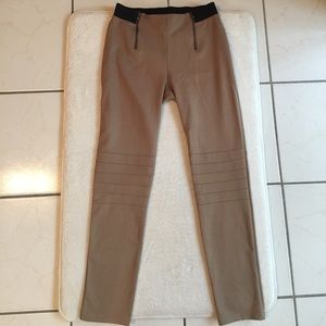 KYJ Kim Young Joo Camel Tan Brown Ponte Knit Riding Pants