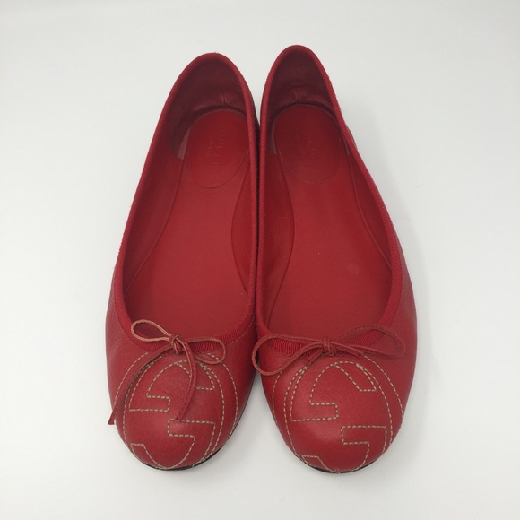 GUCCI SOHO BALLERINA FLATS SZ38 - Picture 2 of 8