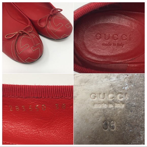 GUCCI SOHO BALLERINA FLATS SZ38 - Picture 8 of 8