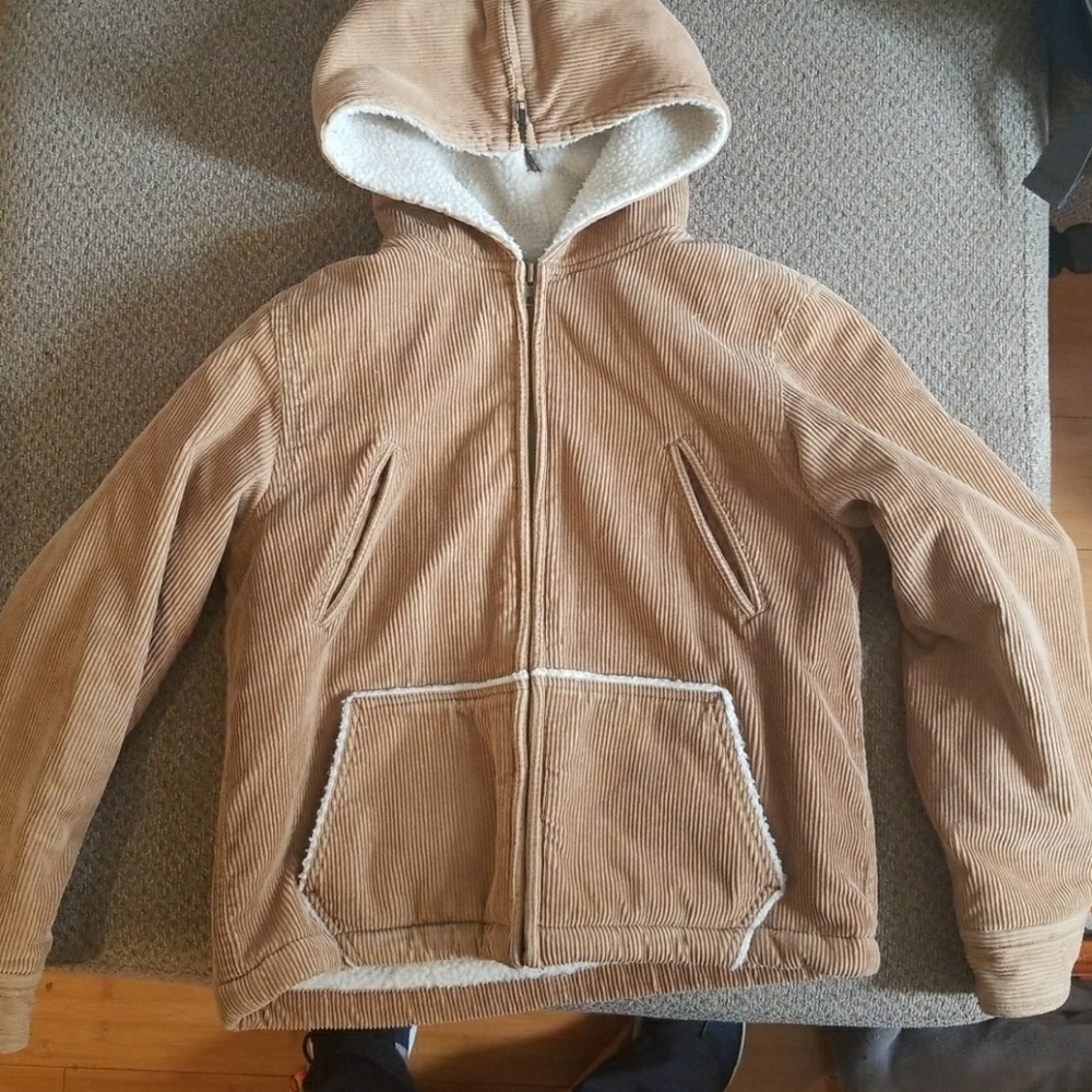 J. Crew hooded corduroy jacket size small