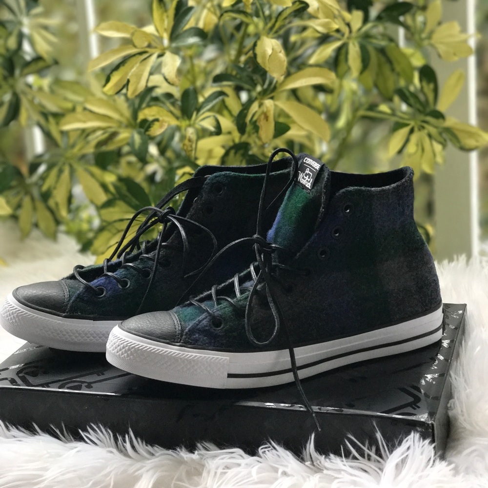 NWT Converse & Woolrich Ctas HI Almost Black AUTHE - Picture 7 of 8