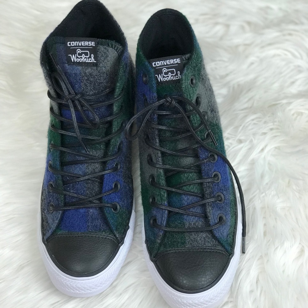 NWT Converse & Woolrich Ctas HI Almost Black AUTHE - Picture 4 of 8