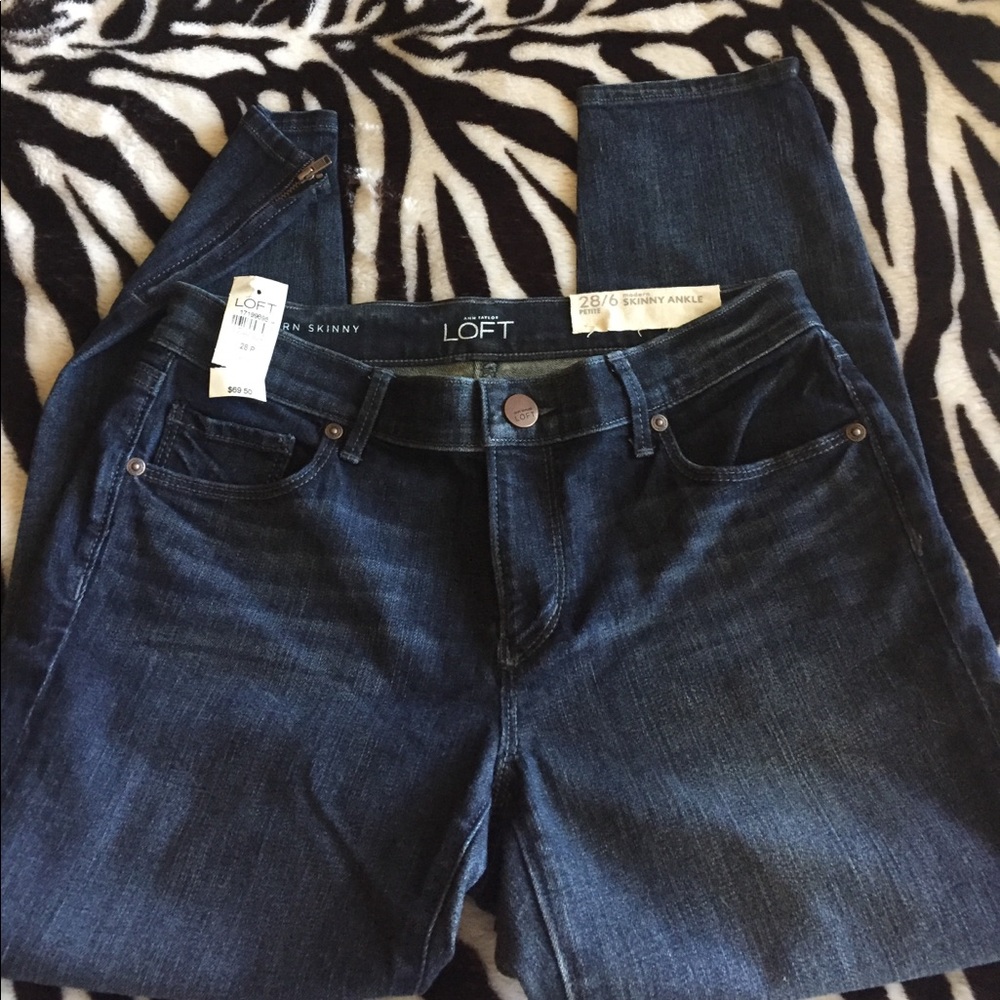 Loft Modern Skinny Ankle Jeans 26in inseam