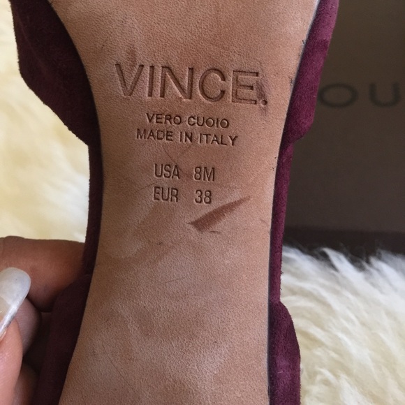 Vince suede Paulette oxblood - Picture 4 of 8