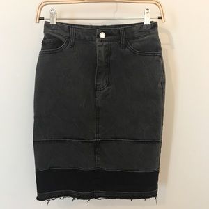 ❌SOLD❌ Cheap Monday raw hem skirt