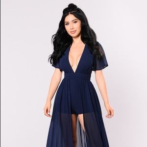 FASHIONNOVA "This Overlay Don't Play" Dress