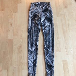 Lululemon wunder under pants, black and white