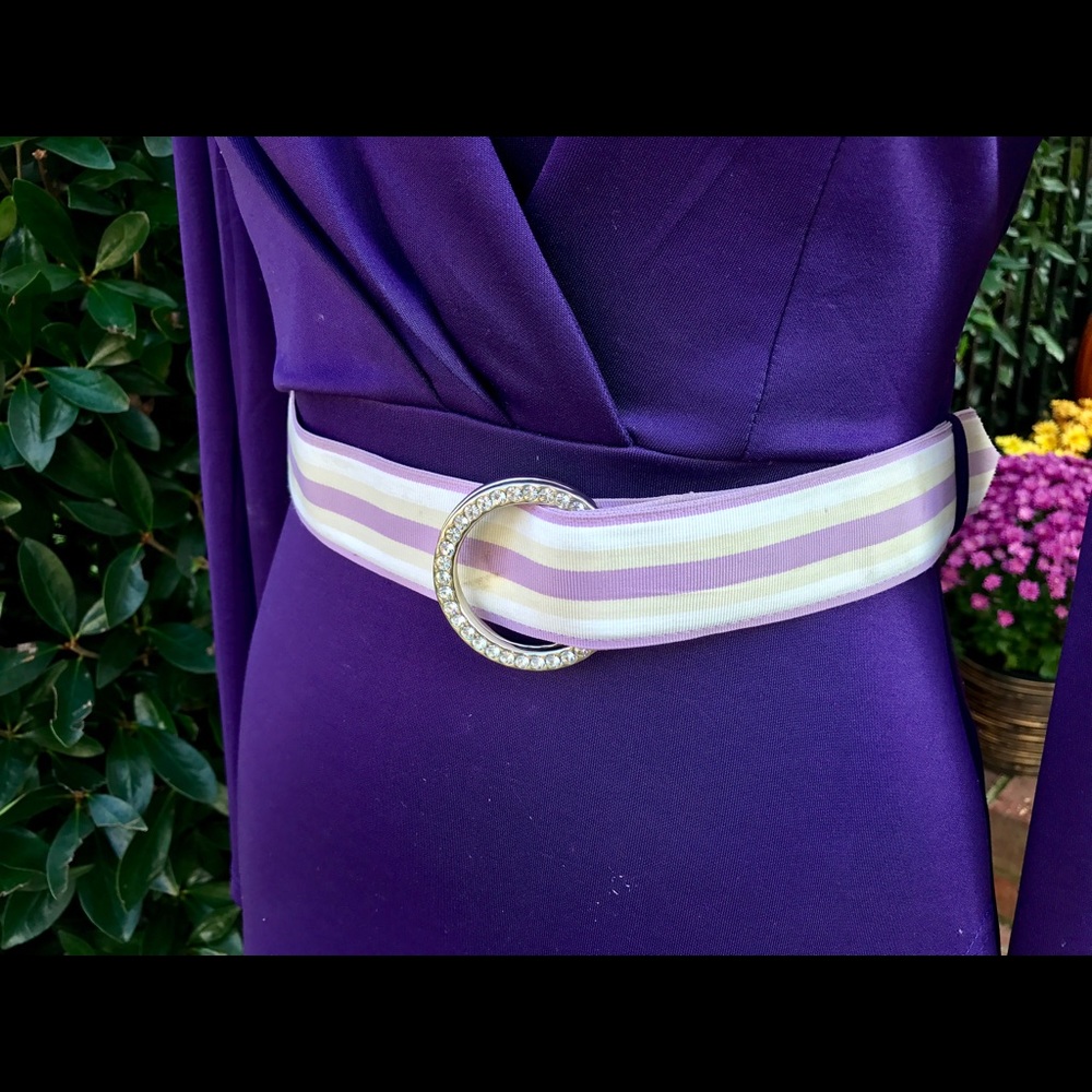 BEBE Belt with Rhinestone Buckle