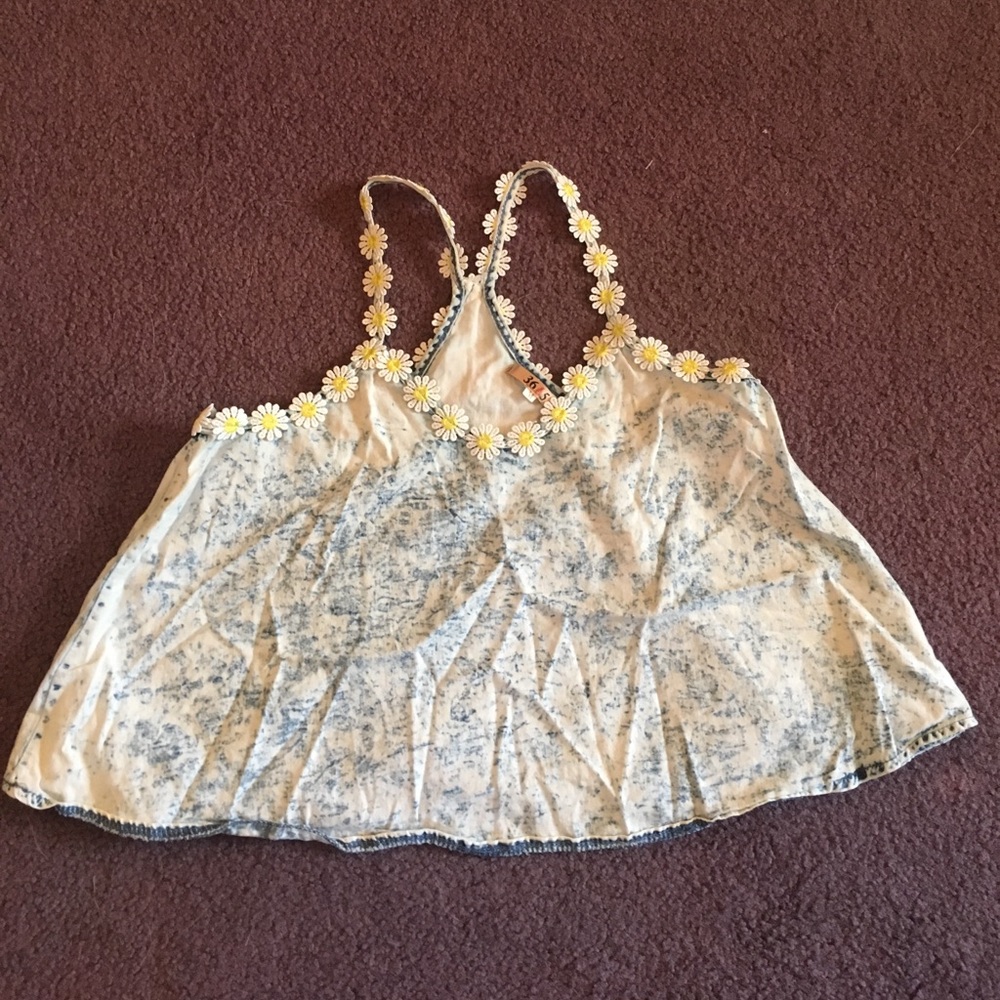 crop top with sunflowers