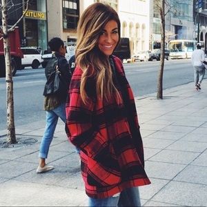 Plaid Cardigan Coat