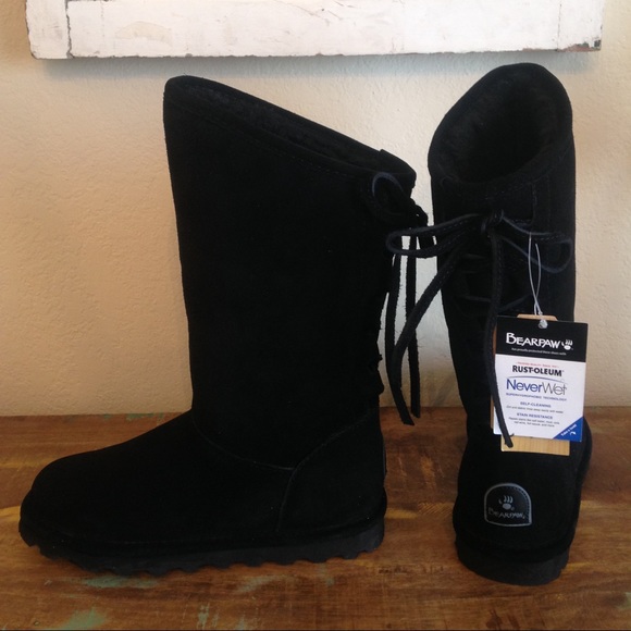 BearPaw Shoes - BLACK BEAR PAW BOOTS $$ FIRM SZ 7 NEW WITH TAGS