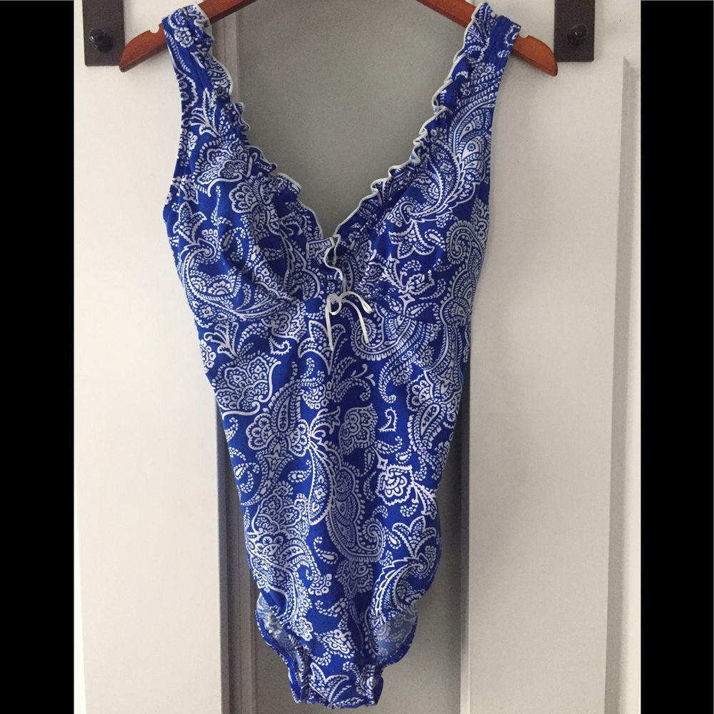 Gabardine size 16 one piece bathing suit