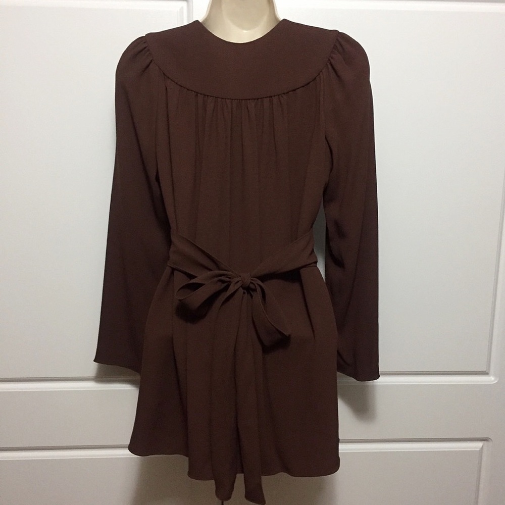 🚫SOLD🚫Prada Chocolate Brown Long Sleeve Top - Picture 2 of 7