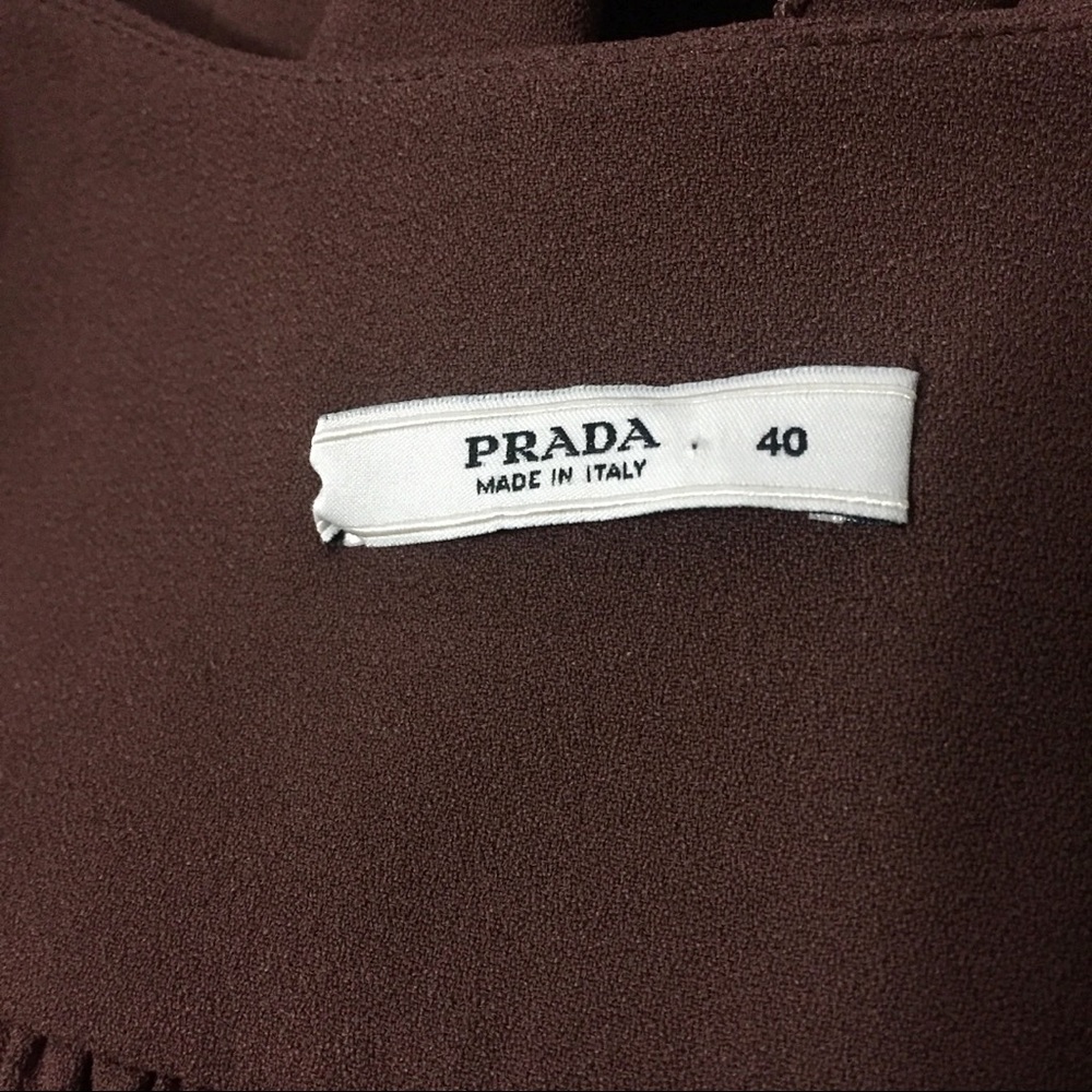 🚫SOLD🚫Prada Chocolate Brown Long Sleeve Top - Picture 5 of 7