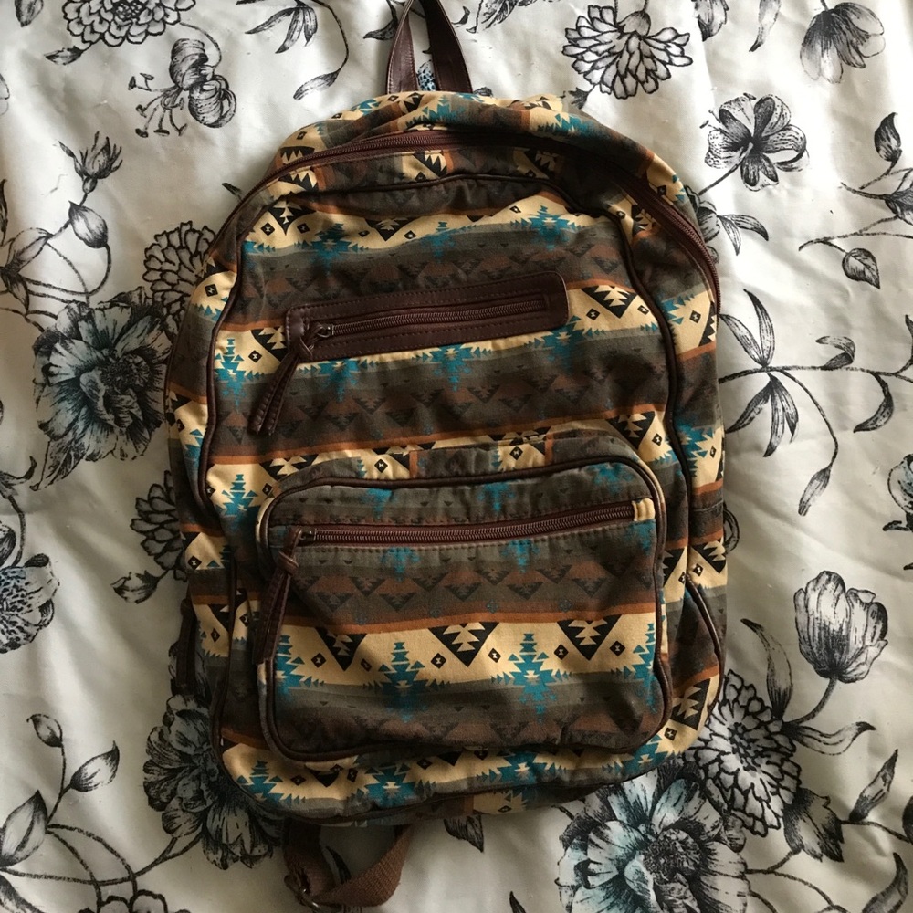 Tribal print backpack