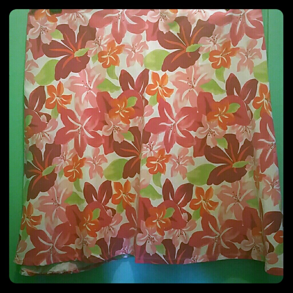 Ashley Stewart Floral print skirt