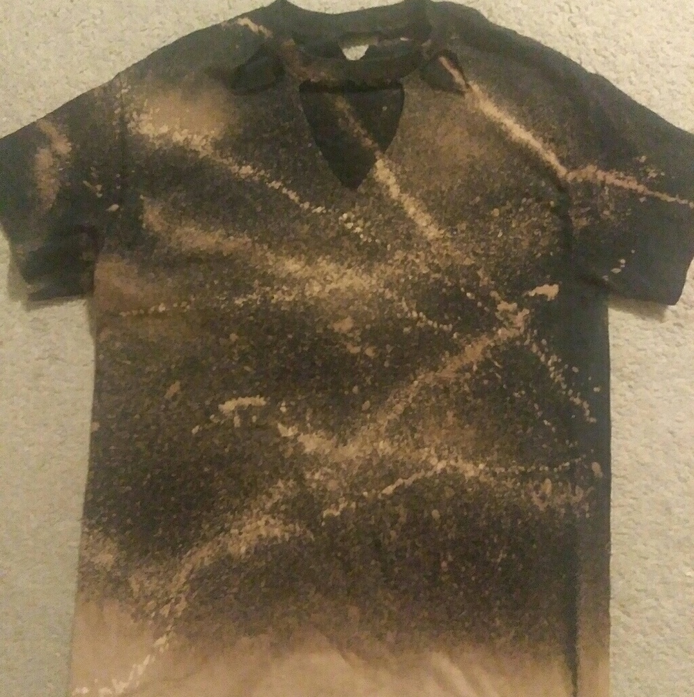 Distressed Cut Out Tee