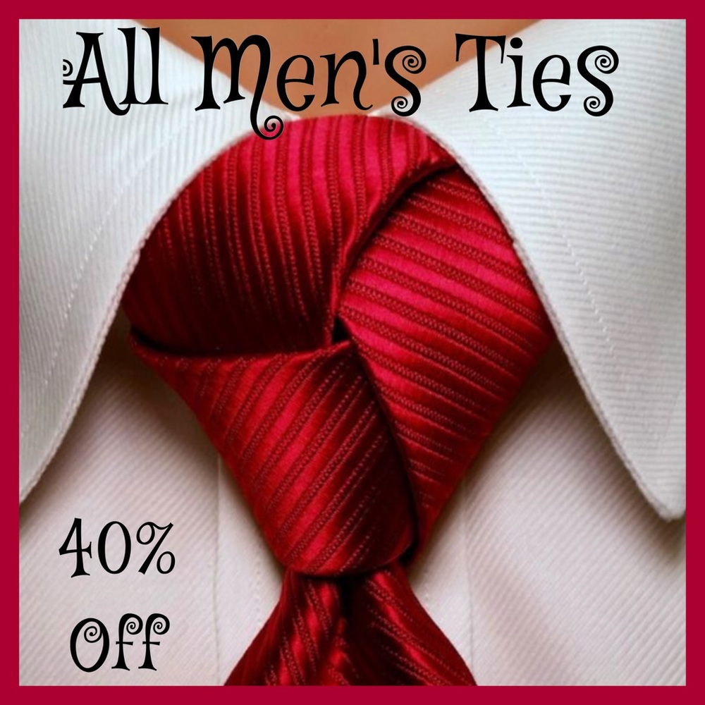 Men's Ties 40% Off!!!