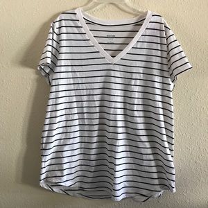 Striped T shirt.