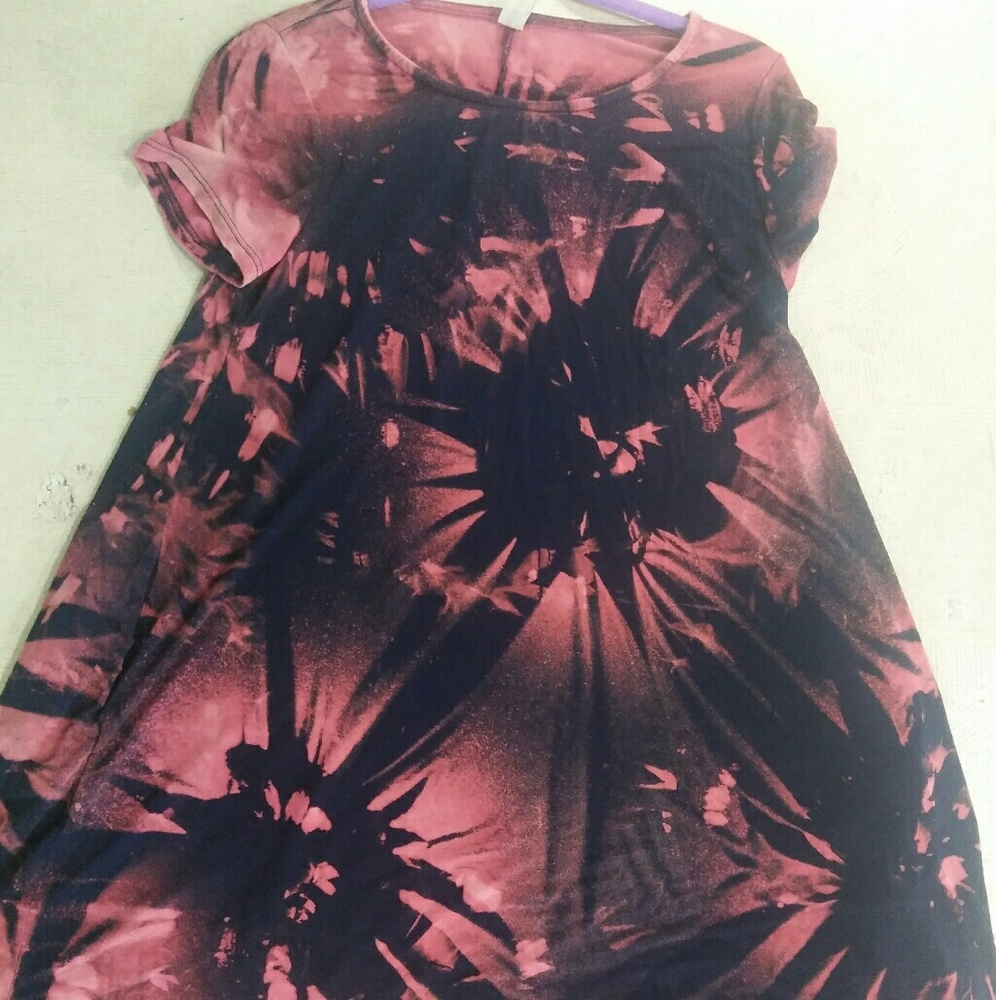 Distressed Tie Dye Dress