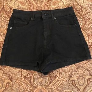 Forever21 black denim shorts