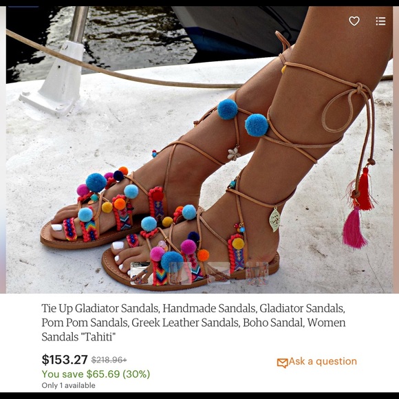 Handmade boho sandals - Picture 5 of 5