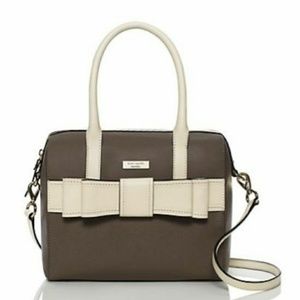 *SALE* Kate Spade grey/white bow purse