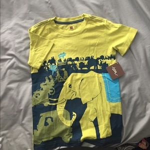 NWT Tea Collection boys Tshirt size 8