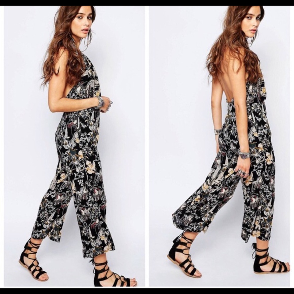 Free people cropped halter jumper