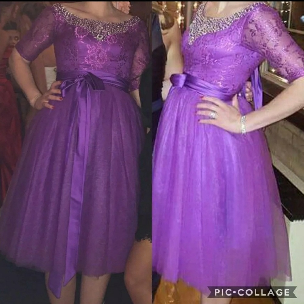 Purple prom dress