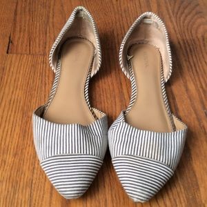 Pinstriped flats