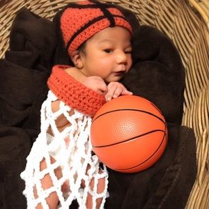 Basketball Crochet Infant set