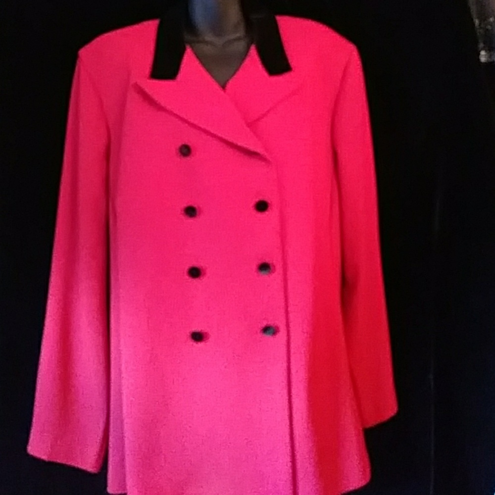 De Frantoria red double vested blazer-size 18W