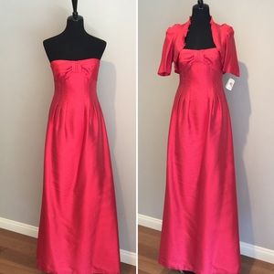 KAY UNGER Silk Formal Dress Gown Cardigan size 4