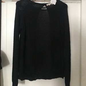 Black knit long sleeve