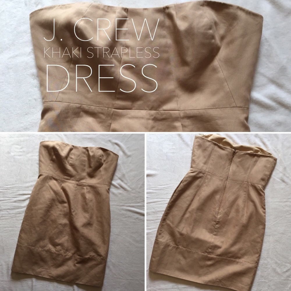 J. Crew Strapless Dress with Pockets