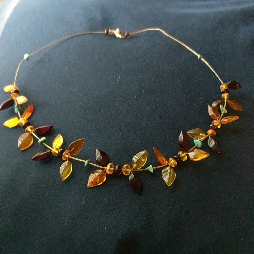 Natural stone necklace