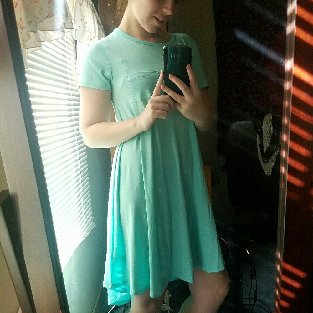 Lularoe Carly Dress Light Blue
