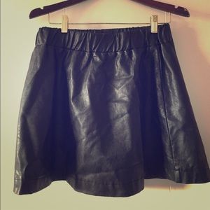 Lily White faux Leather skirt