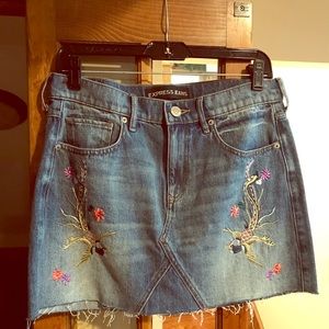 Express denim skirt