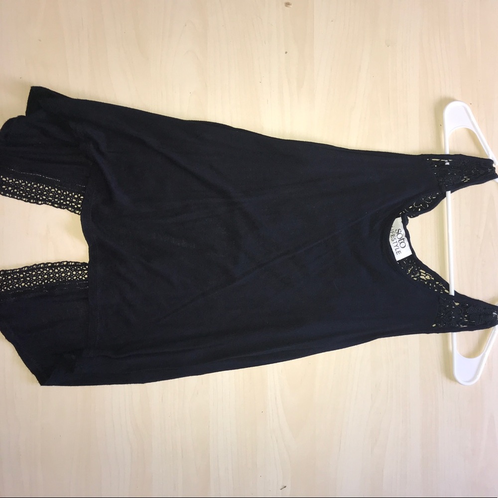 Black tank top