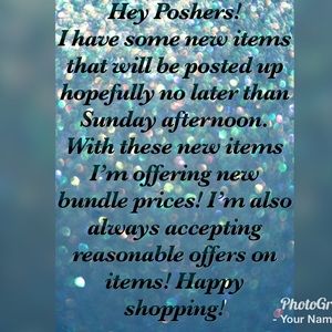 New items coming soon!