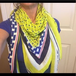 LOFT geometric design square scarf