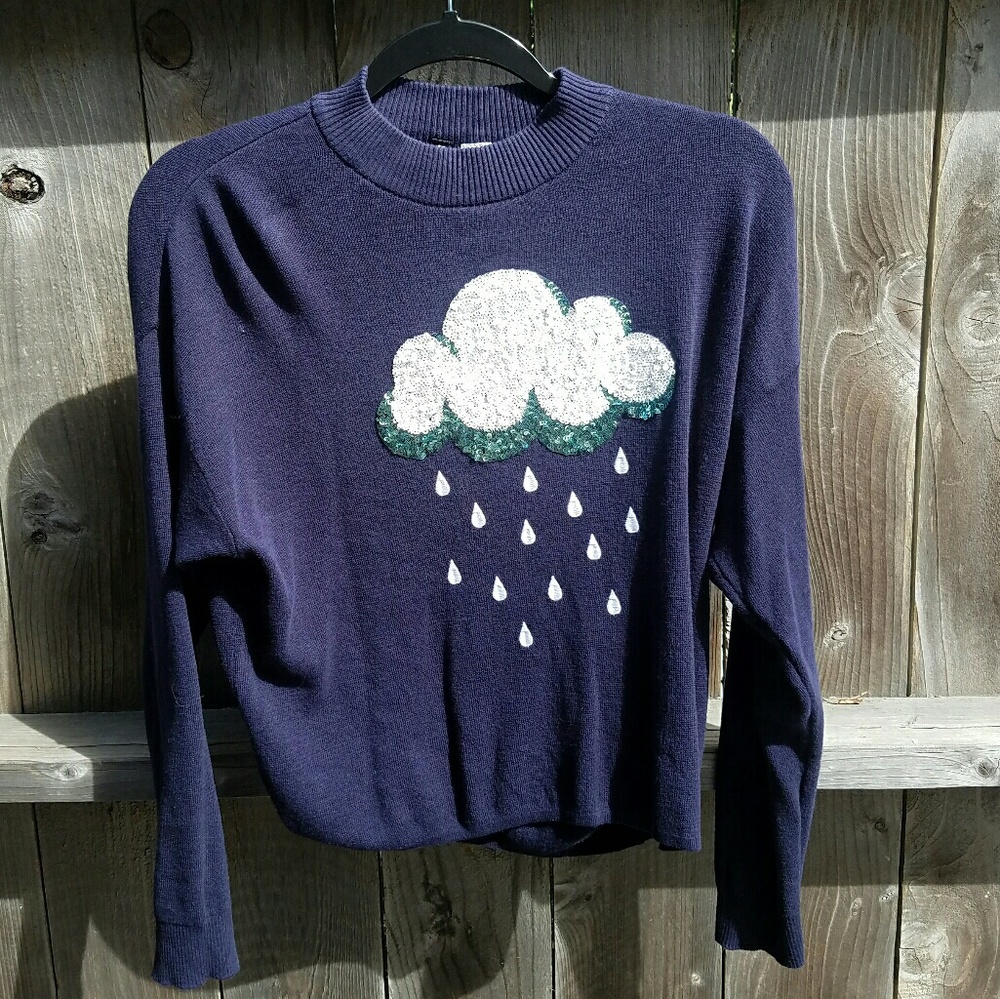 H&M embellished Rainy Day Sweater knitted
